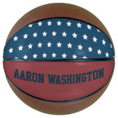 Classic Personalisiert Patriotic Basketball (Vorderseite)