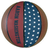 Classic Personalisiert Patriotic Basketball (Vertikal)