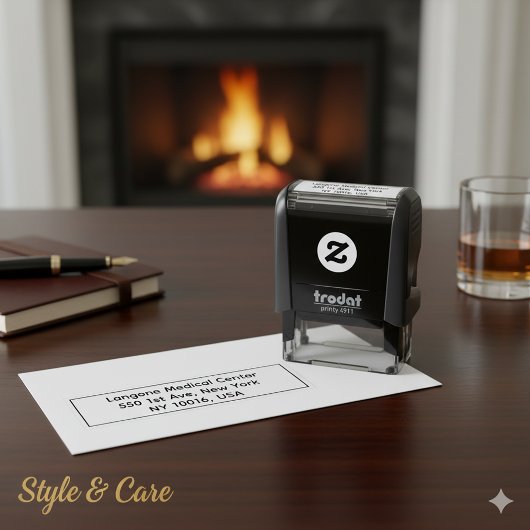 Classic Personalized Address Stamp for Envelopes Permastempel