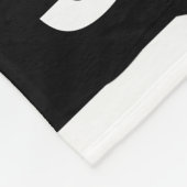 Classic Personalized Black White Cow Print Fleecedecke (Ecke)