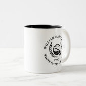 Classic Personalized Golf Club Name Zweifarbige Tasse (VorderseiteRechts)
