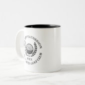 Classic Personalized Golf Club Name Zweifarbige Tasse (Vorderseite Links)