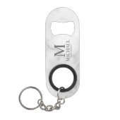 Classic Personalized Groomsman Monogram and Name Mini Flaschenöffner (Vorderseite)