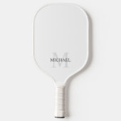 Classic Personalized Monogram and Name Pickleball Schläger (Rückseite)