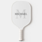 Classic Personalized Monogram and Name Pickleball Schläger (Rückseite)