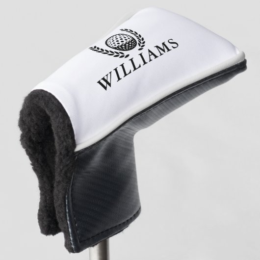Classic Personalized Name Monogram Golf Headcover (3/4 Vorderseite)