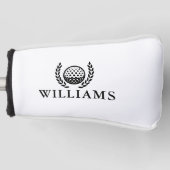 Classic Personalized Name Monogram Golf Headcover (Vorderseite)