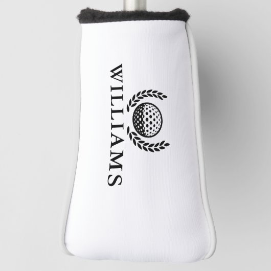Classic Personalized Name Monogram Golf Headcover (Rotieren 90)