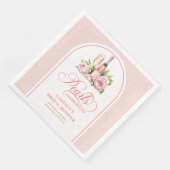 Classic Personalized Pearls and Prosecco Napkins Serviette (Ecke)