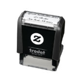 Classic Personalized Self Inking Address Stamp Pri Permastempel (Produkt)