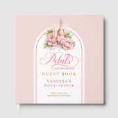 Classic petals and prosecco bridal shower gästebuch (Vorderseite)