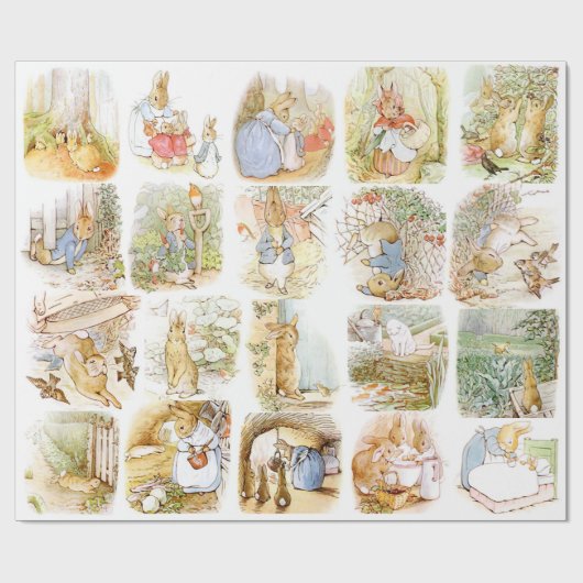 Classic Peter der Kaninchenwackelpapier Geschenkpapier (Flach)