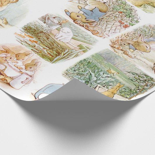 Classic Peter der Kaninchenwackelpapier Geschenkpapier (Ecke)