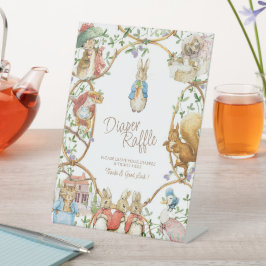 Classic Peter der Rabbit Baby Duwer Windschutzsche Sockelschild