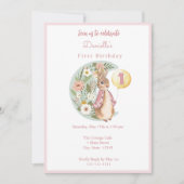 Classic Peter der Rabbit Beatrix Potter Geburtstag Einladung (Vorderseite)