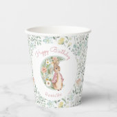 Classic Peter der Rabbit Beatrix Potter Geburtstag Pappbecher (Vorderseite)