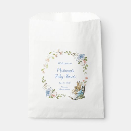Classic Peter der Rabbit Twin Baby Dusche Geschenktütchen (Vorderseite)