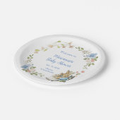 Classic Peter der Rabbit Twin Baby Dusche Pappteller (Schrägansicht)