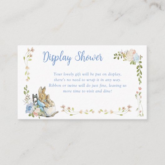 Classic Peter der Rabbit Twins Display Dusche Begleitkarte (Vorderseite)