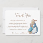 Classic Peter die Rabbit Baby Dusche Danke Auto (Vorderseite)