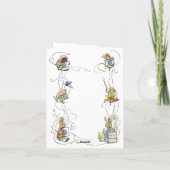 Classic Peter die Rabbit Baby Dusche Vielen Dank Dankeskarte (Rückseite)