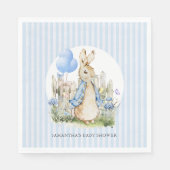 Classic Peter Rabbit Baby Shower Boy Serviette (Vorderseite)