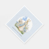 Classic Peter Rabbit Baby Shower Boy Serviette (Ecke)