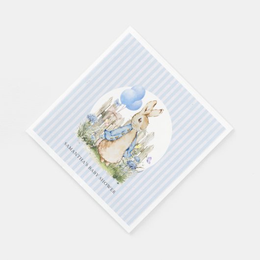 Classic Peter Rabbit Baby Shower Boy Serviette (Ecke)