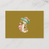 Classic Peter Rabbit Baby Shower Thank You  Begleitkarte (Rückseite)