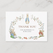 Classic Peter Rabbit Baby Shower Thank You  Begleitkarte (Vorderseite)
