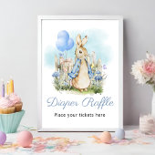 Classic Peter Rabbit Babydusche Windeln Poster