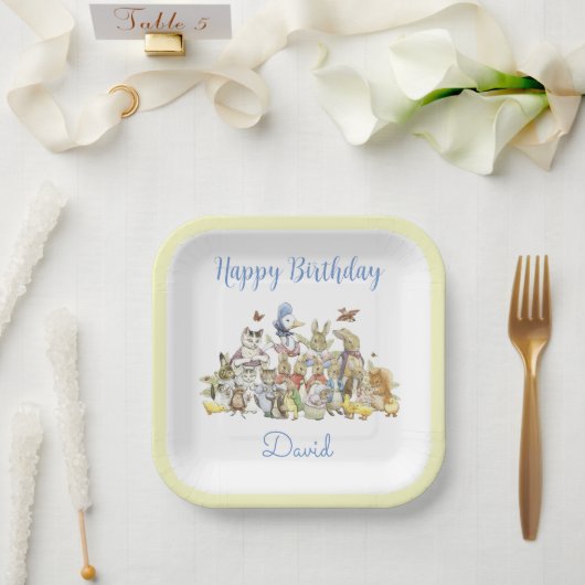 Classic Peter the Kanbit Birthday Paper Plate Pappteller (Hochzeit)