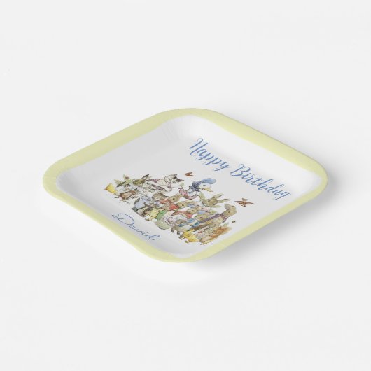 Classic Peter the Kanbit Birthday Paper Plate Pappteller (Gewinkelt)