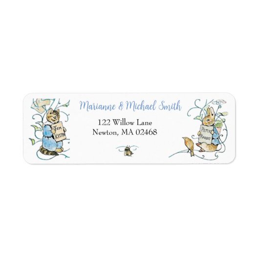 Classic Peter the Rabbit Baby Shower Address (Vorne)