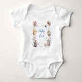Classic Peter the Rabbit Baby Shower Baby Strampler (Vorderseite)