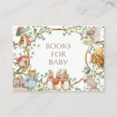 Classic Peter the Rabbit Baby Shower Book Request Begleitkarte (Vorderseite)