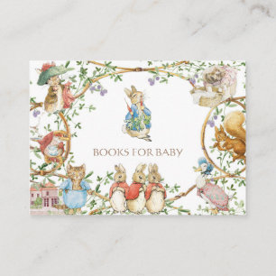 Classic Peter the Rabbit Baby Shower Book Request Begleitkarte