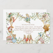 Classic Peter the Rabbit Baby Shower Book Request Einladung (Vorne/Hinten)