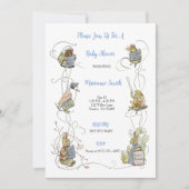 Classic Peter the Rabbit Baby Shower Einladung (Vorderseite)