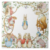 Classic Peter the Rabbit Baby Shower Fliese (Vorderseite)