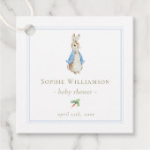 Classic Peter the Rabbit Baby Shower Geschenkanhänger (Vorderseite)
