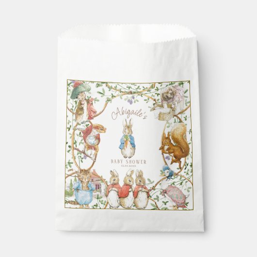 Classic Peter the Rabbit Baby Shower Geschenktütchen (Vorderseite)