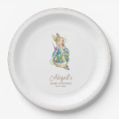 Classic Peter the Rabbit Baby Shower Pappteller (Vorderseite)