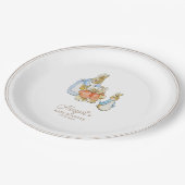 Classic Peter the Rabbit Baby Shower Pappteller (Schrägansicht)