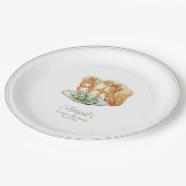 Classic Peter the Rabbit Baby Shower Pappteller (Schrägansicht)