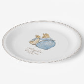 Classic Peter the Rabbit Baby Shower Pappteller (Schrägansicht)