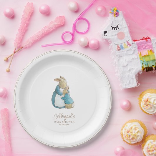 Classic Peter the Rabbit Baby Shower Pappteller (Party)