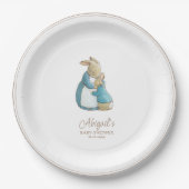 Classic Peter the Rabbit Baby Shower Pappteller (Vorderseite)