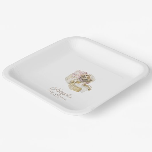 Classic Peter the Rabbit Baby Shower Pappteller (Gewinkelt)