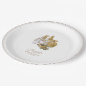 Classic Peter the Rabbit Baby Shower Pappteller (Schrägansicht)